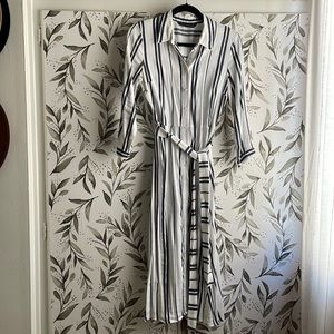 Zara stripped shirt dress